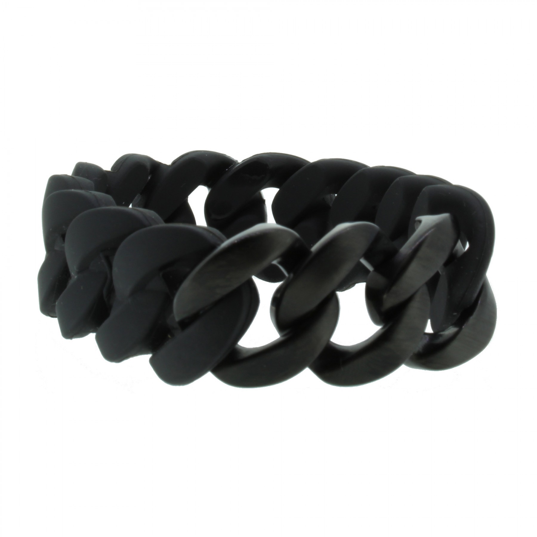 | schwarz ORIGINAL Hanseklunker 107010 Damen matt Edelstahl Armband schwarz HANSE-KLUNKER