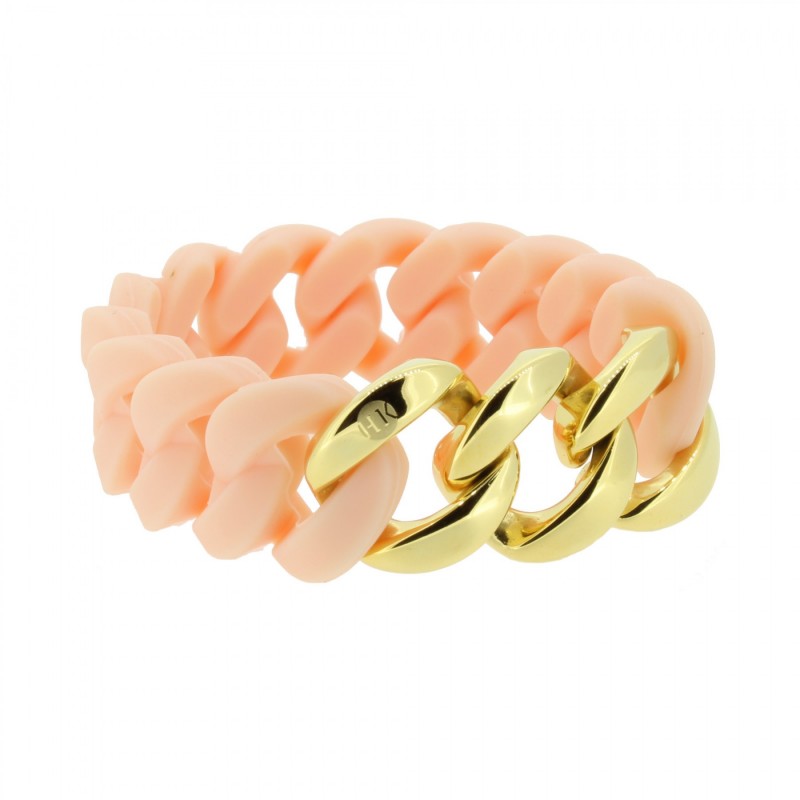 HANSE-KLUNKER ORIGINAL Damen Armband 107033 Edelstahl rosenude gold