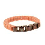 HANSE-KLUNKER FASHION Damen Armband 108001 Edelstahl beigerot bronzematt