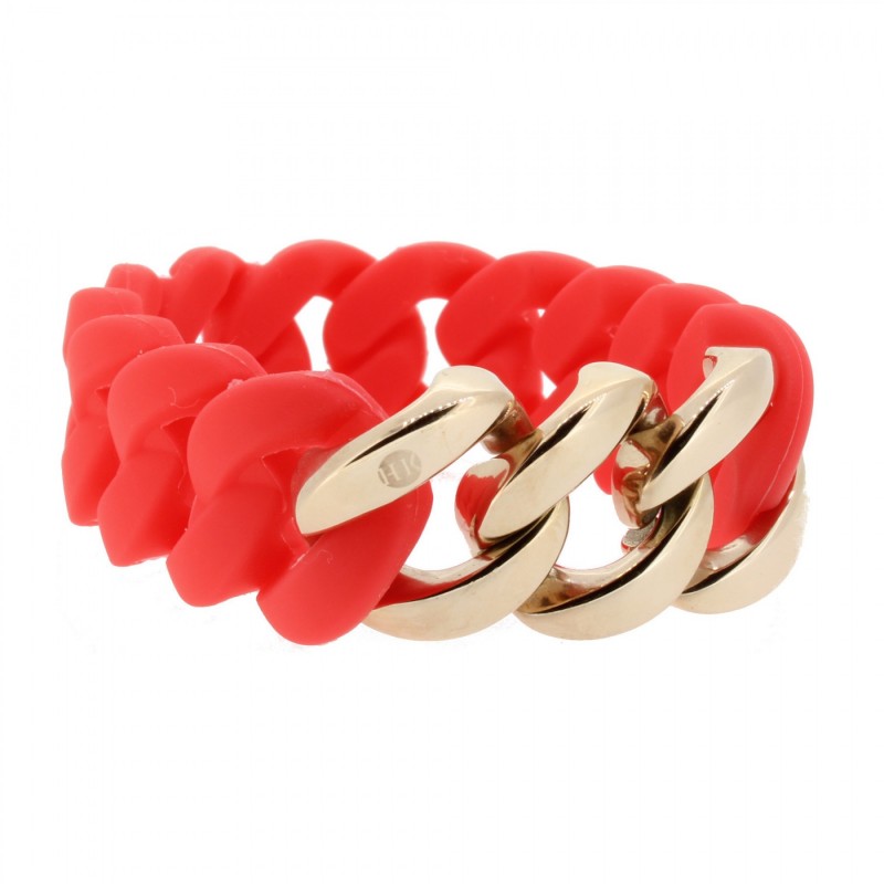 HANSE-KLUNKER ORIGINAL Damen Armband 106969 Edelstahl koralle rosegold