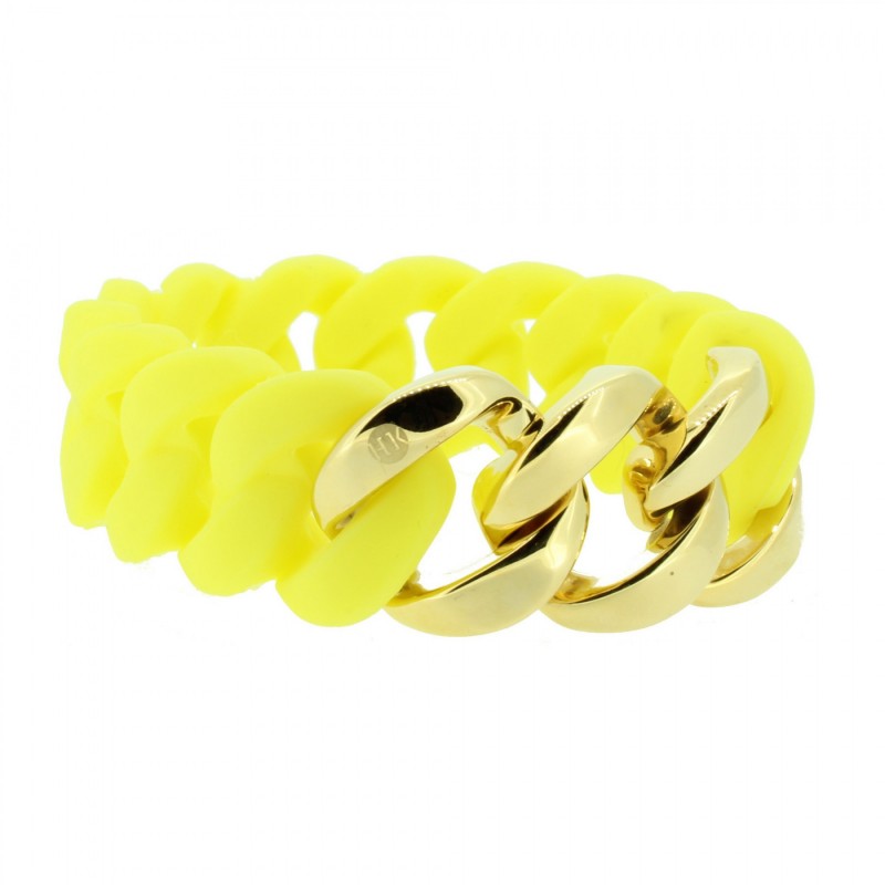 HANSE-KLUNKER ORIGINAL Damen Armband 106959 Edelstahl gelb gold