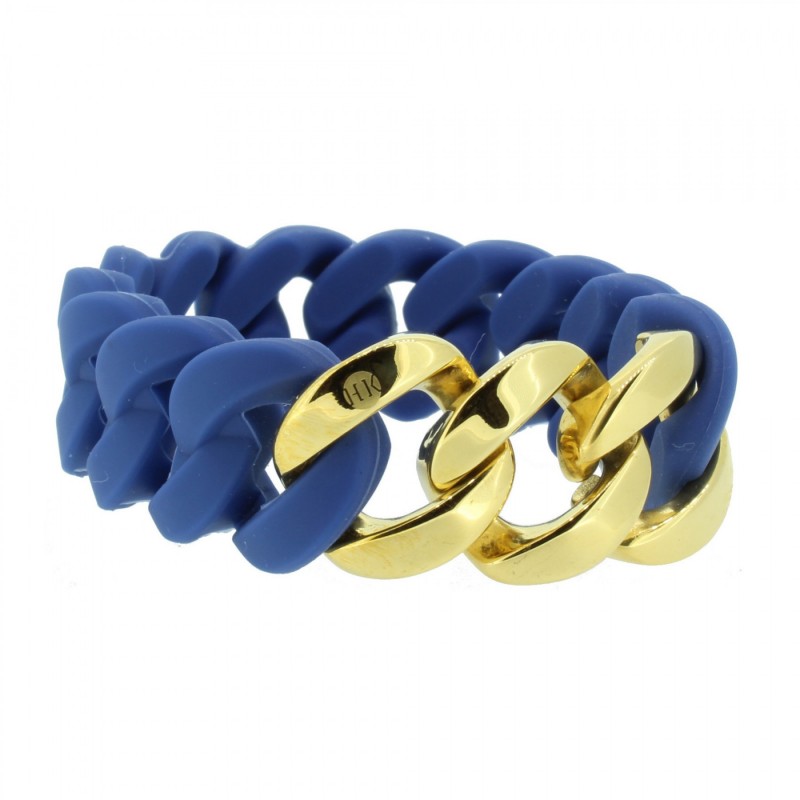 HANSE-KLUNKER ORIGINAL Damen Armband 106788 Edelstahl blau gold